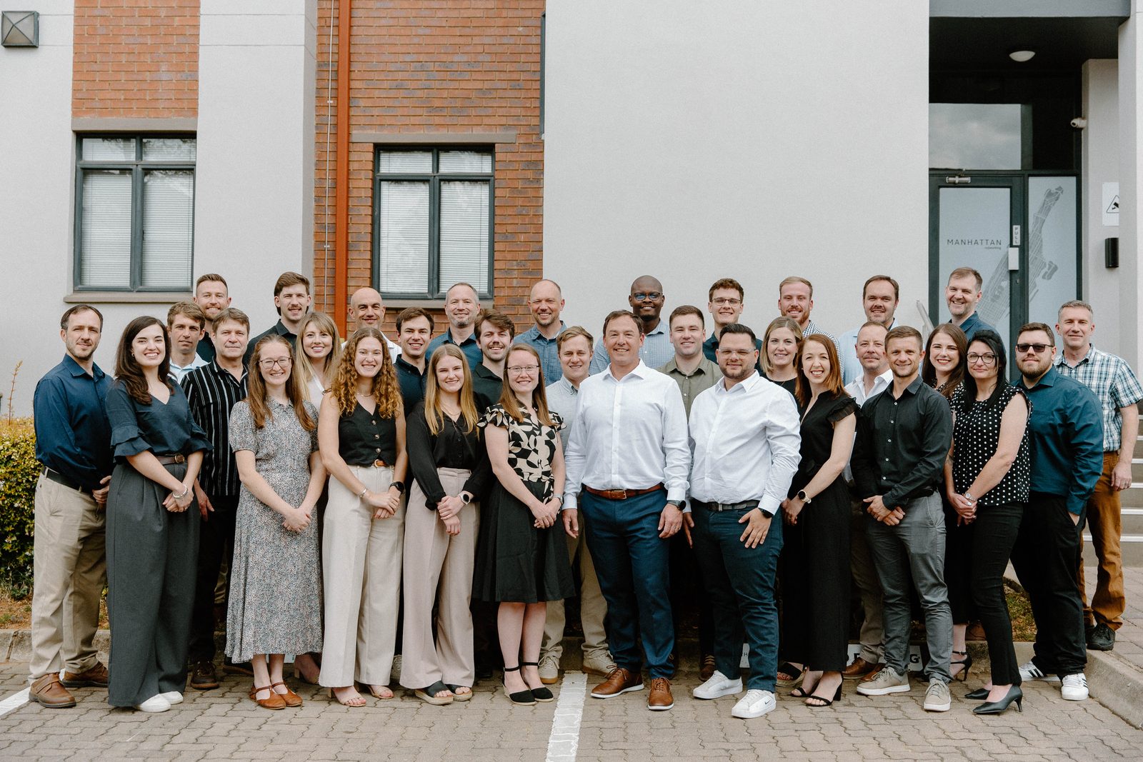 The Lancea Konsult team outside the Pretoria office